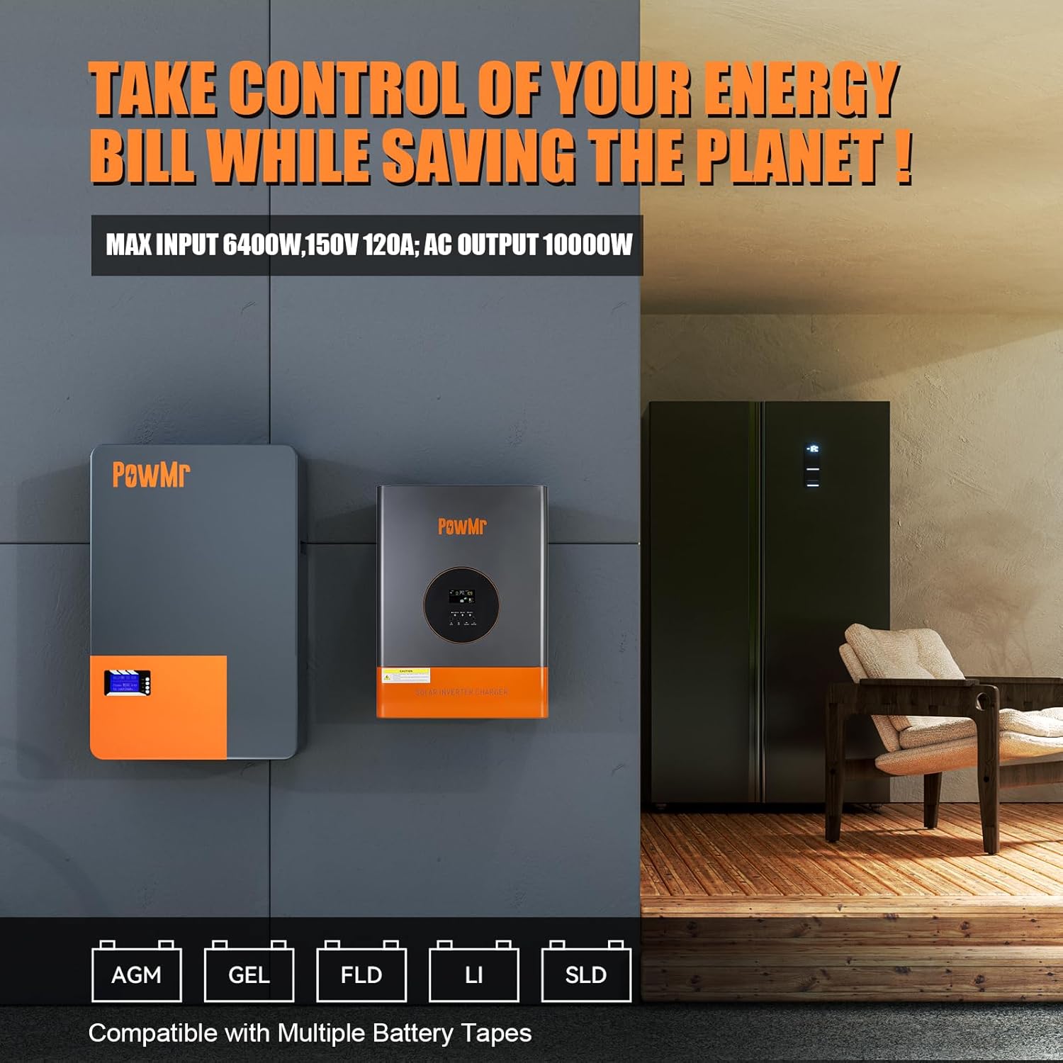 PowMr 10KW 5KW Split Phase Inv - огляд і ціна Split Phase Inverter 10Kw 110V 220V