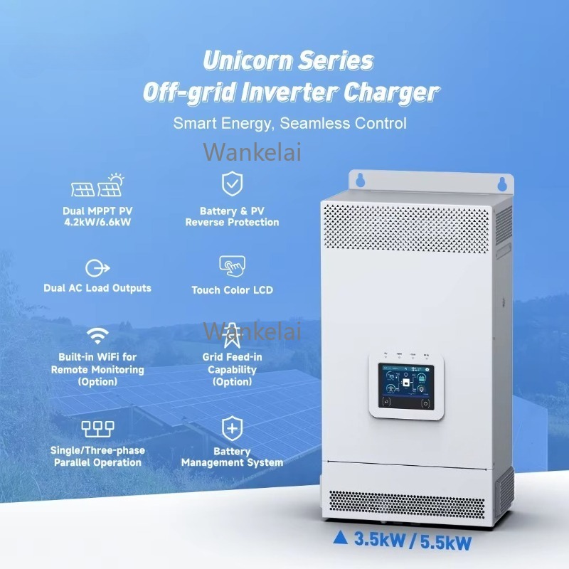 3.5KW 5.5KW 6KW 48v Hybrid Sol - огляд і ціна Hybrid Solar Inverter 5.5Kw Mppt 48V