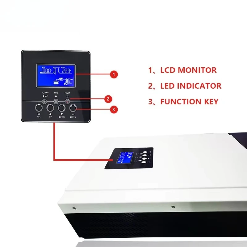 5000W 5600W Hybrid Solar Inver - огляд і ціна Parallel Solar Inverter 48V 5000W Mppt