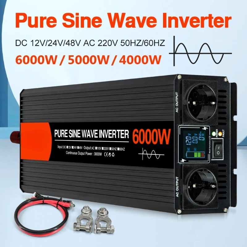 Pure Sine Wave Solar Inverter  - огляд і ціна Pure Sine Wave Inverter 5000W 48V 220V