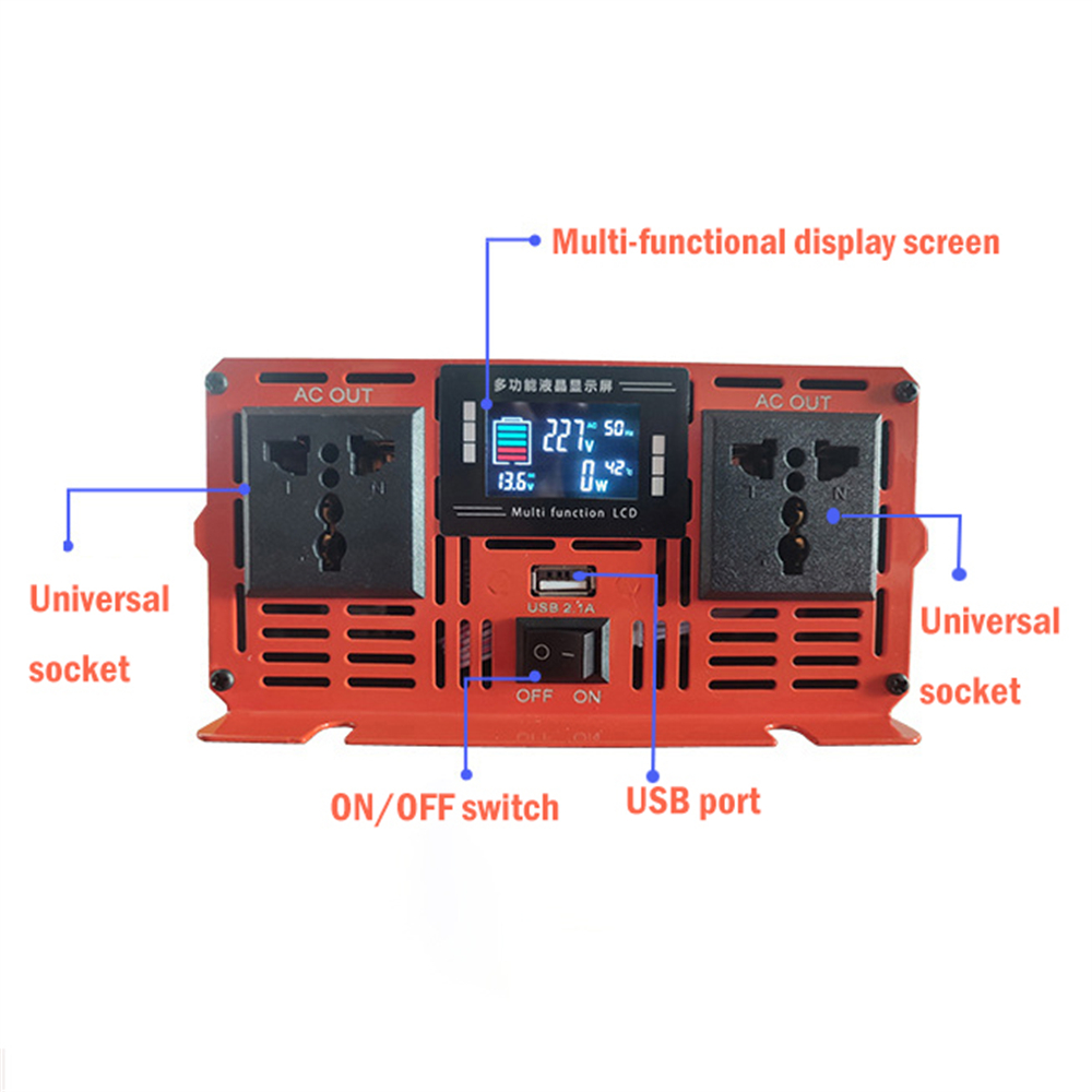 Pure Sine Wave 3500W 5000W 650 - огляд і ціна Pure Sine Wave Inverter 5000W 48V 220V
