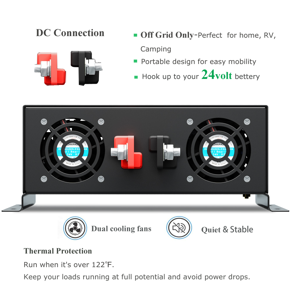Reliable 5000W Wired Control P - огляд і ціна Pure Sine Wave Inverter 5000W 48V 220V